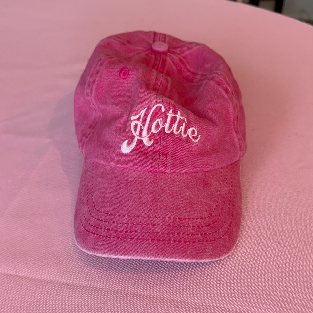 Urban Outfitters Pink Embroidered Cap